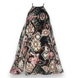 Show Me Your MuMu Mini Dress Gomez Black Boho Aztec‎ Southwestern Halter XS